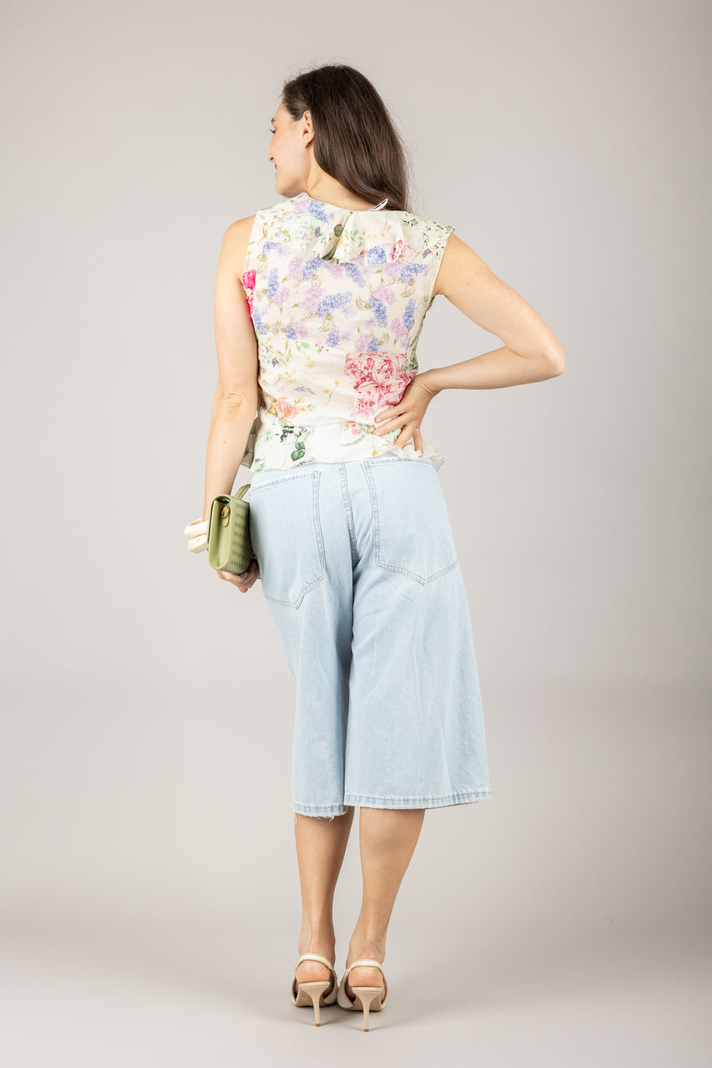 TENSIONE IN - GIUSI-BL-SS25 - BERMUDA DENIM