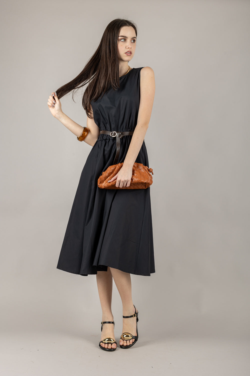 VICOLO - TD2518 - ABITO CON CINTA