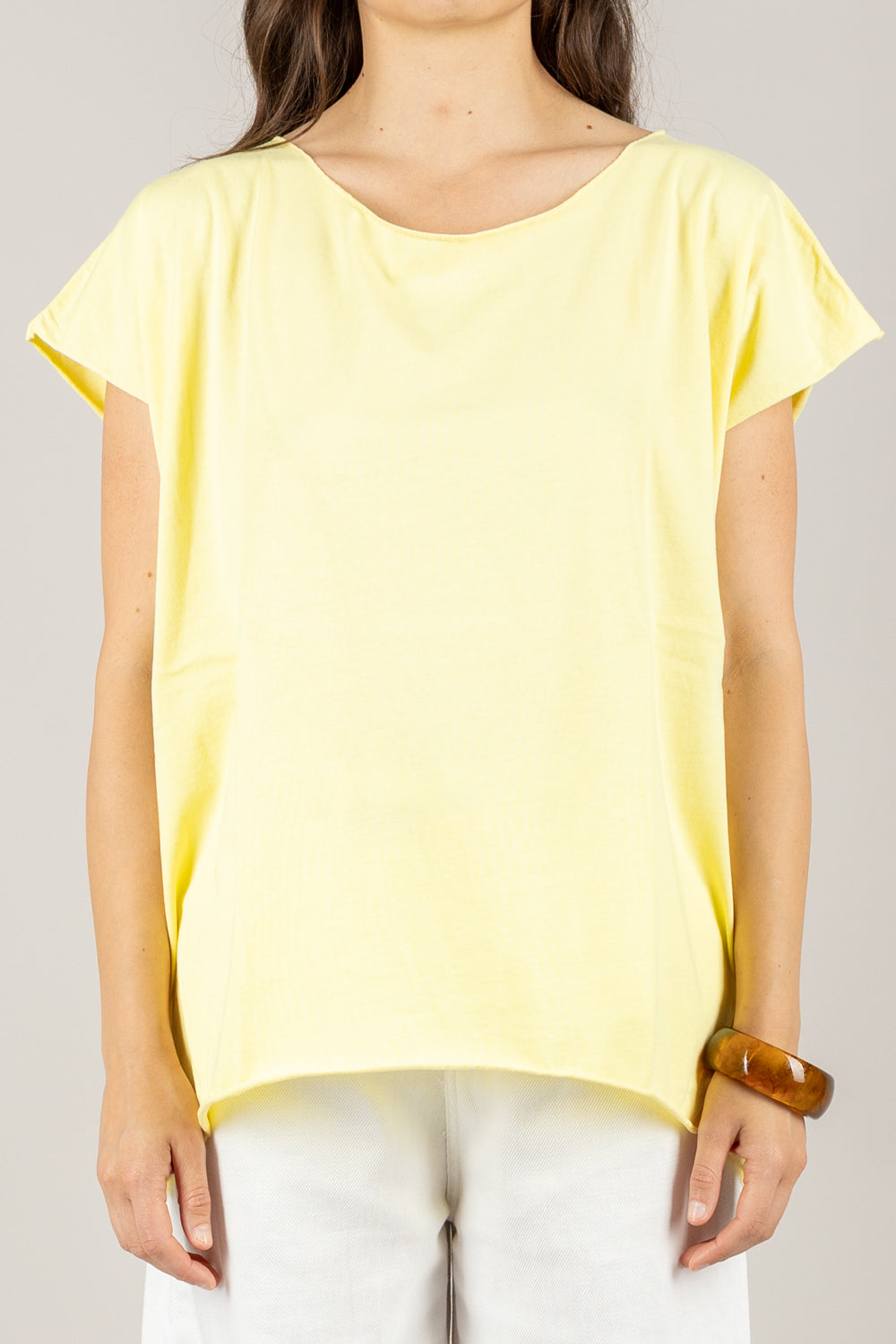 KONTATTO - MR4051N - T-SHIRT OVER scollo A BARCA