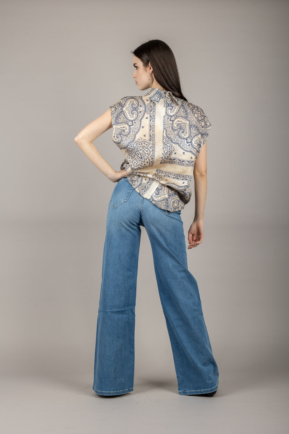 VICOLO - TD1023 - BLUSA SENZA MANICHE