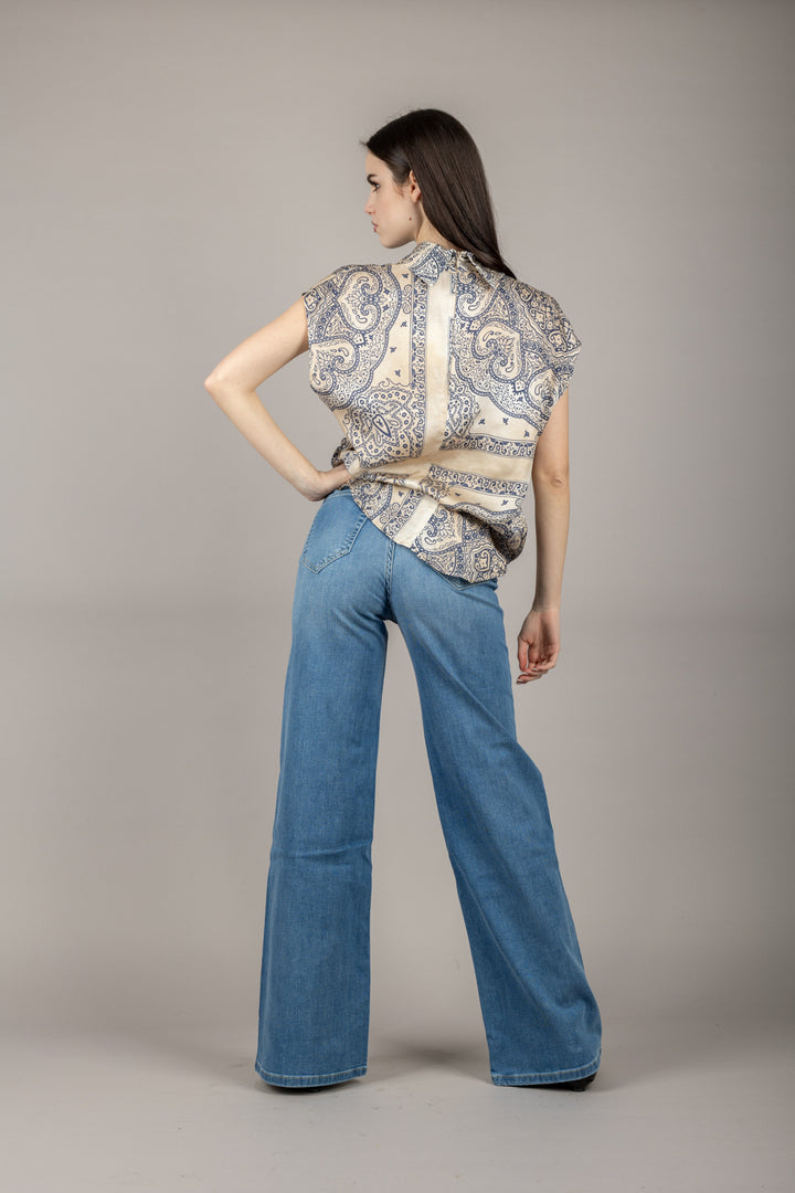 VICOLO - TD1023 - BLUSA SENZA MANICHE