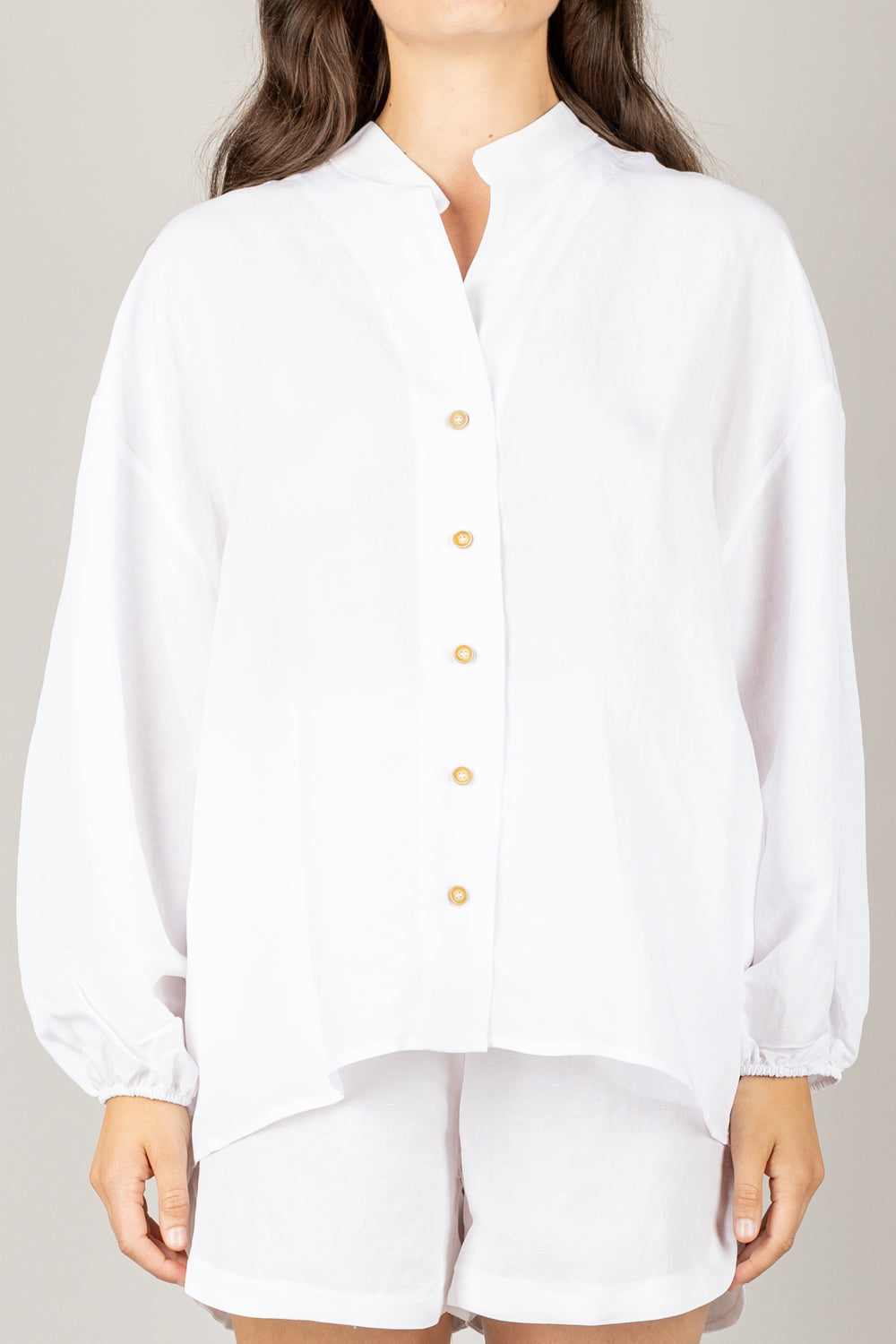 TENSIONE IN - 25C7864 - COMPLETO CAMICIA E SHORTS MISTO LINO