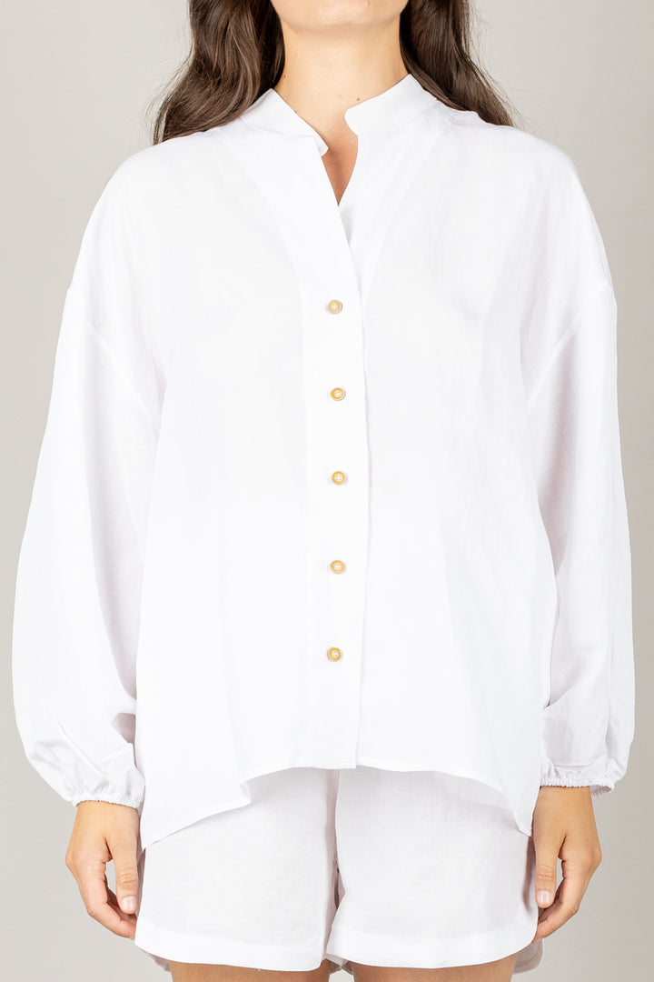 TENSIONE IN - 25C7864 - COMPLETO CAMICIA E SHORTS MISTO LINO