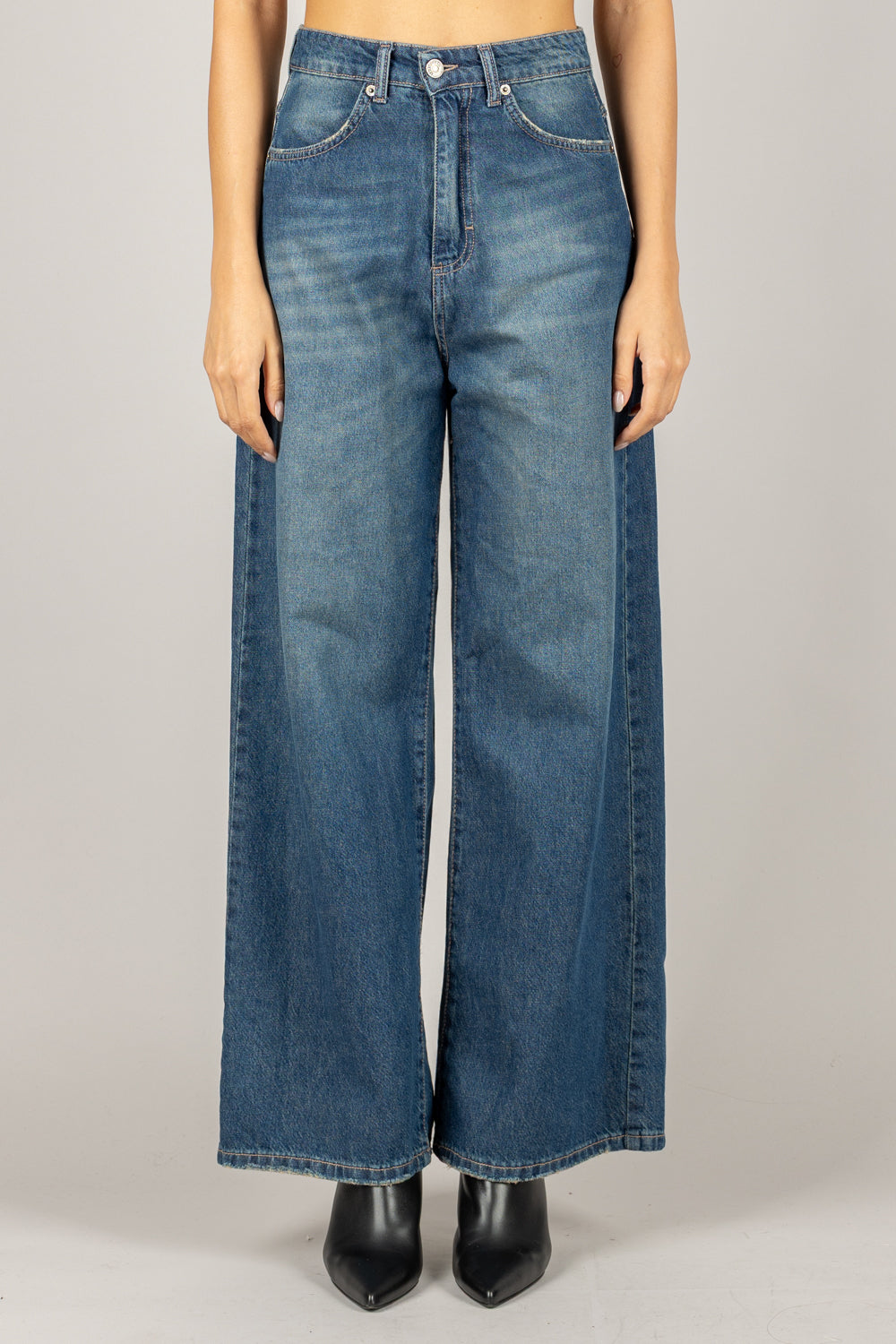 TENSIONE IN - GIUSI-RAY-BLU - JEANS A PALAZZO