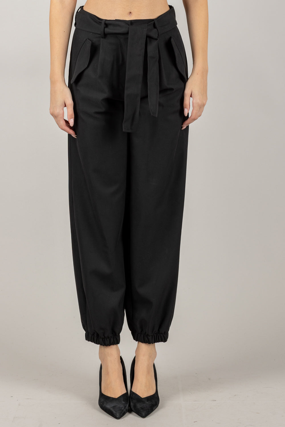 VICOLO - TF1104 - PANTALONE CON TASCHE A FILO E PINCES