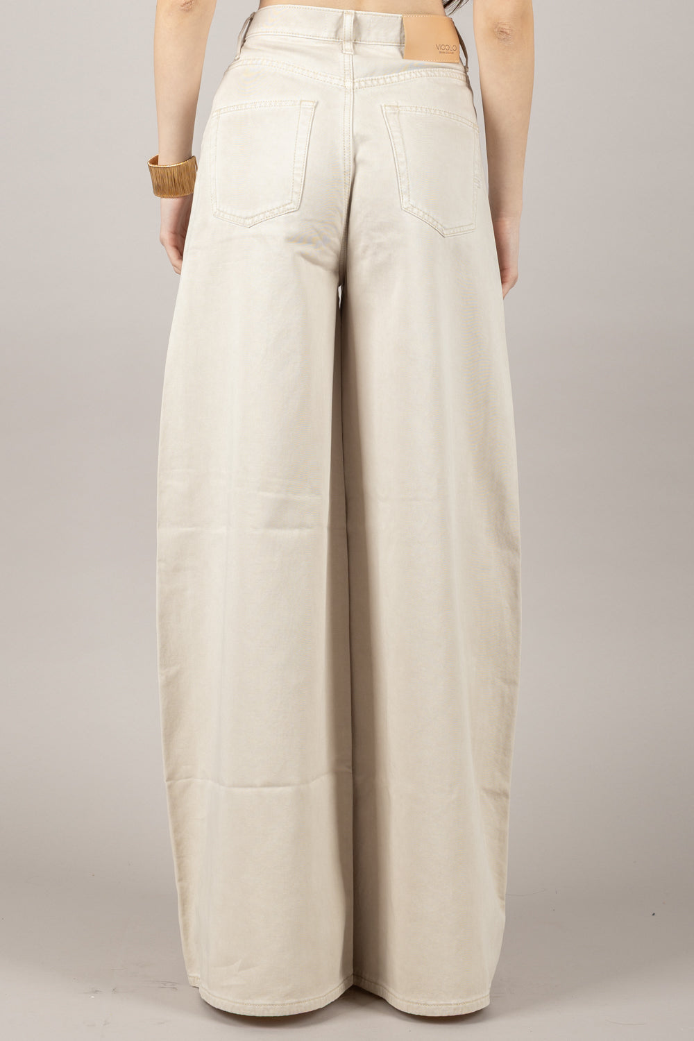 VICOLO - DD5245 - JEANS YVES CON BOTTONI GIOIELLO