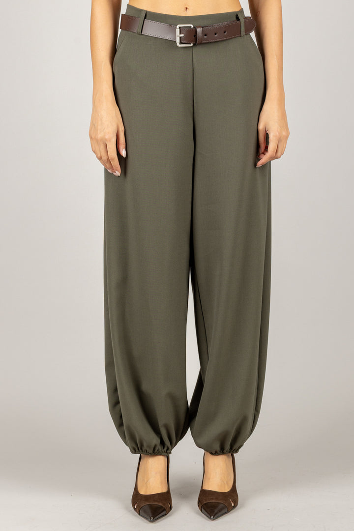 HAVEONE - PVS-P218 - PANTALONE BARREL CON CINTA