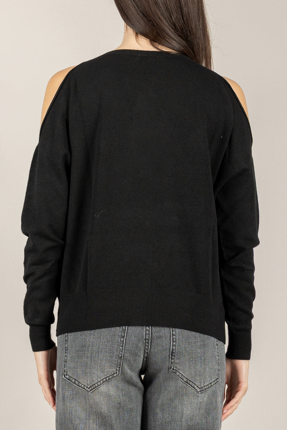 VICOLO - 22213F - MAGLIA CUT-OUT SPALLE