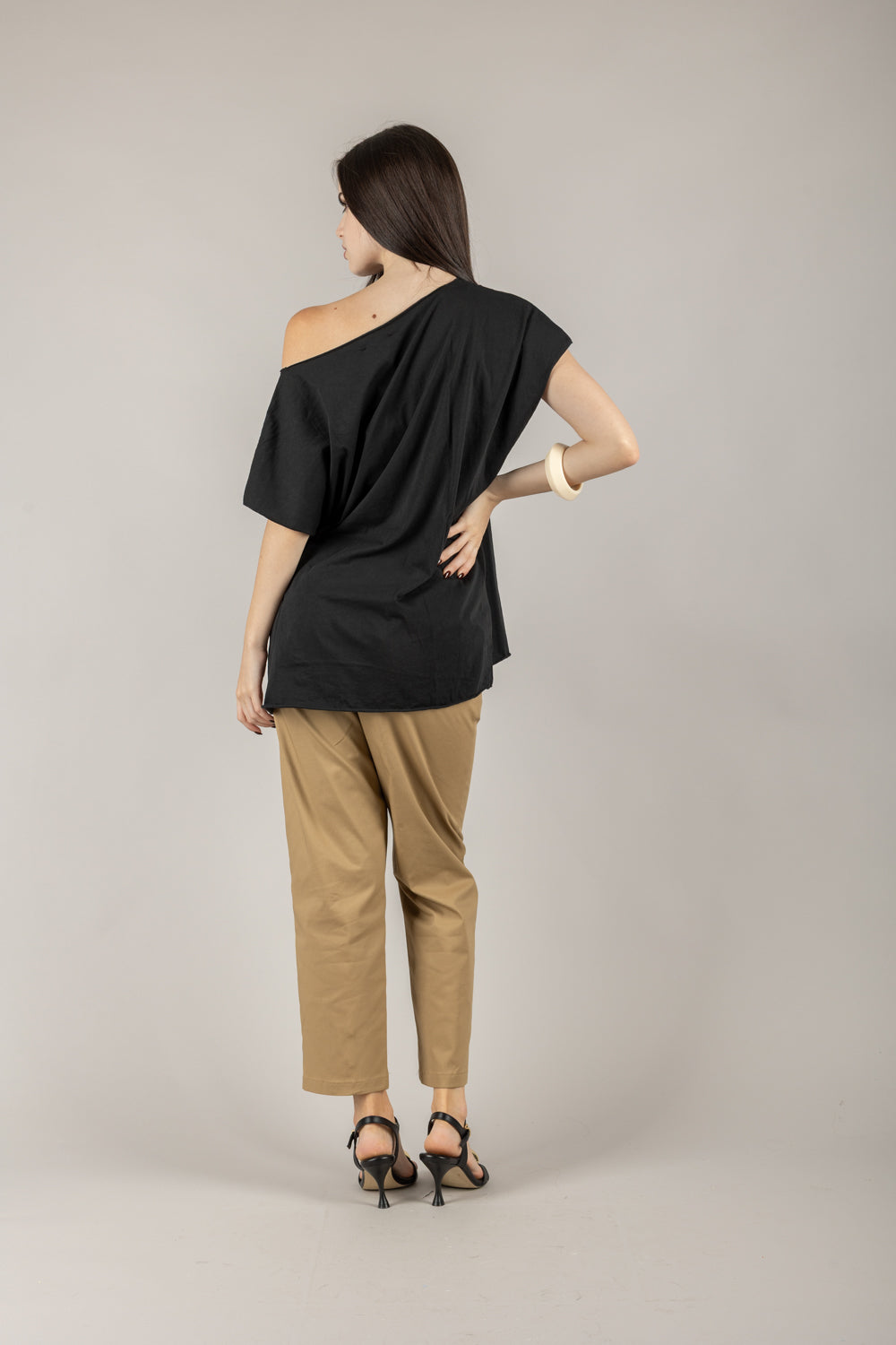 KONTATTO - MR4051N - T-SHIRT OVER scollo A BARCA