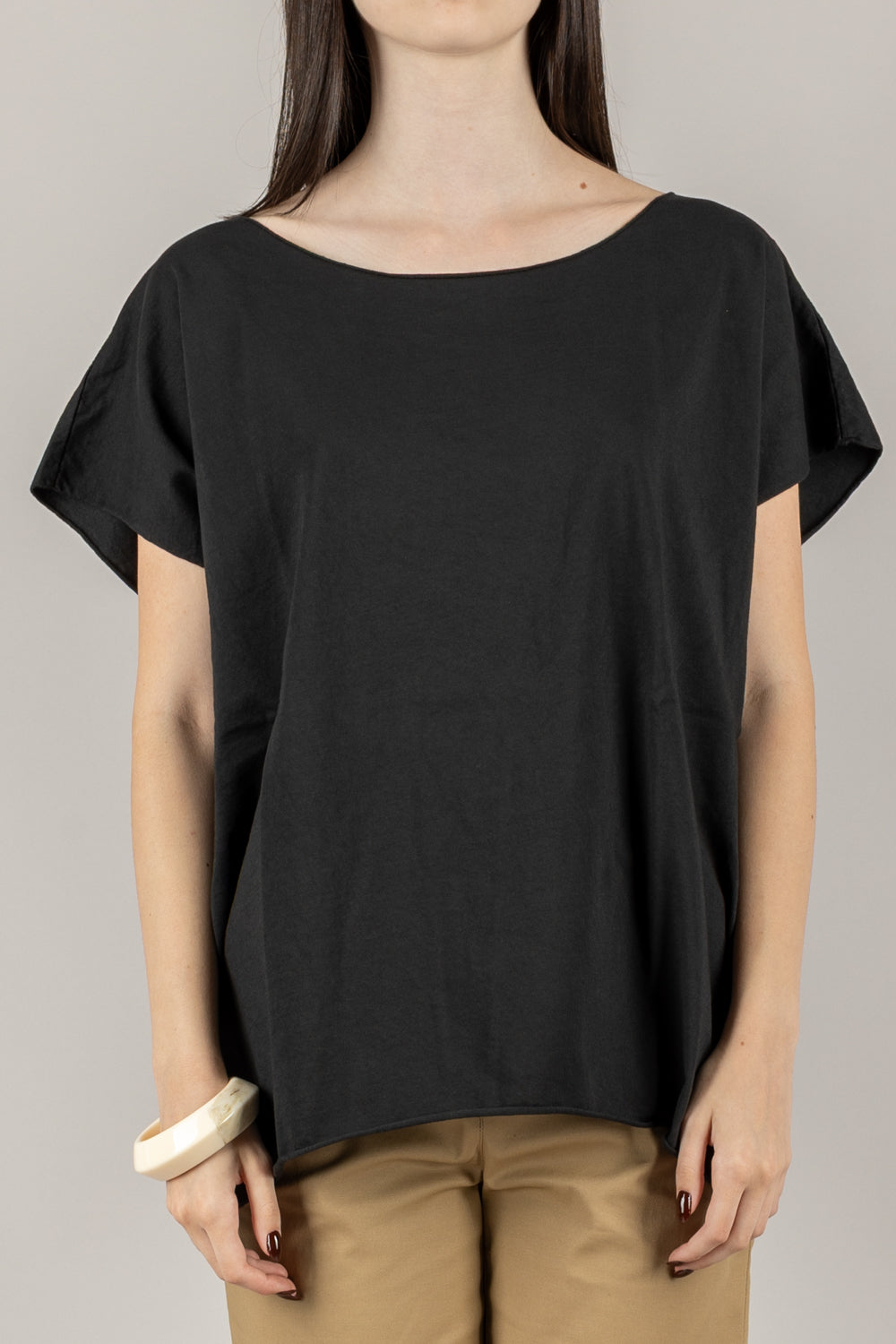KONTATTO - MR4051N - T-SHIRT OVER scollo A BARCA