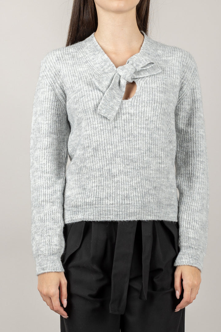 VICOLO - 77258F - MAGLIA CON FIOCCO