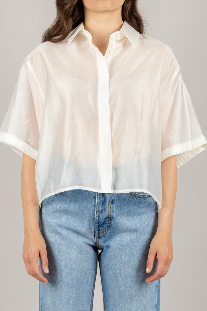 TENSIONE IN - 25C7634 - CAMICIA CROP MEZZA MANICA