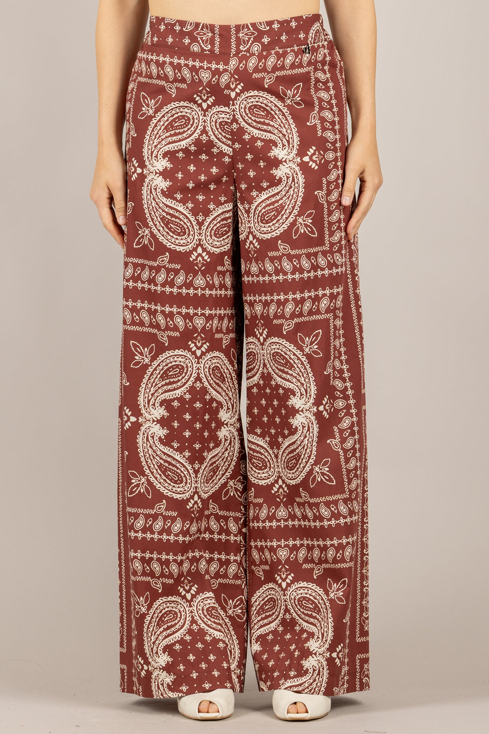 DIXIE - PDH91TE - PANTALONE STAMPA BANDANA BORDEAUX