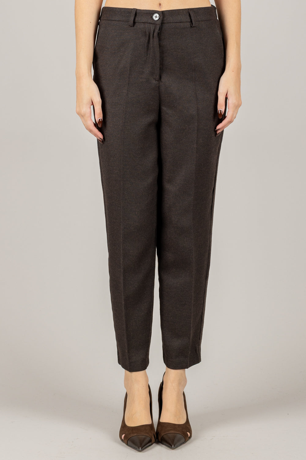 VICOLO - TF1578 - PANTALONE A SIGARETTA TRAMATO