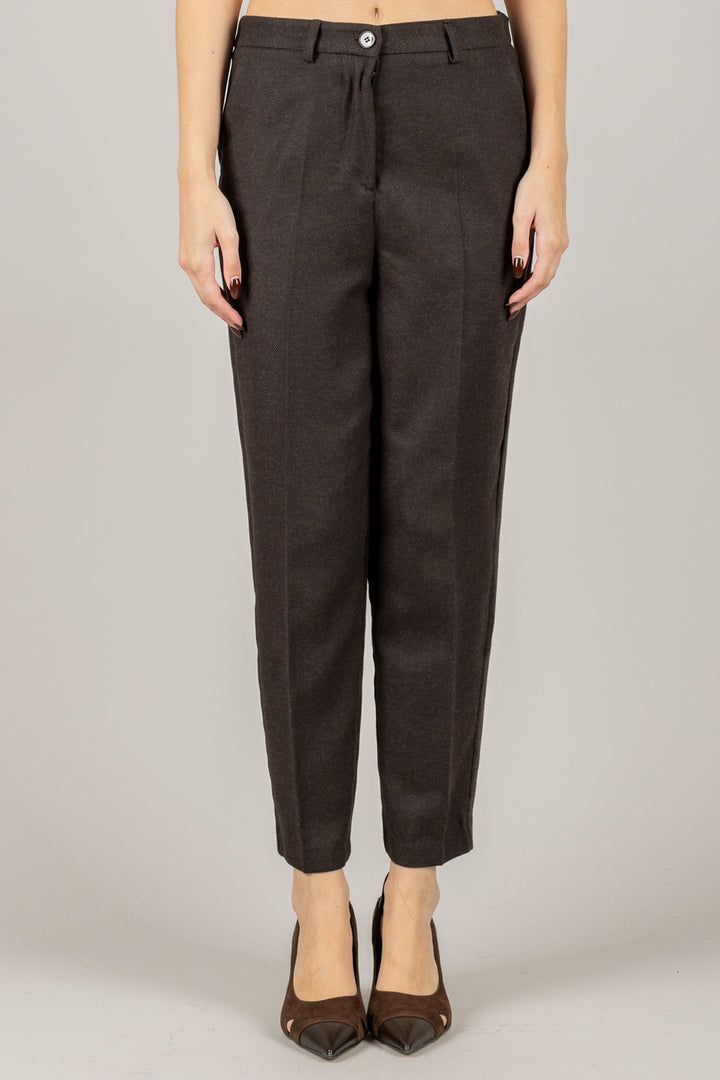 VICOLO - TF1578 - PANTALONE A SIGARETTA TRAMATO