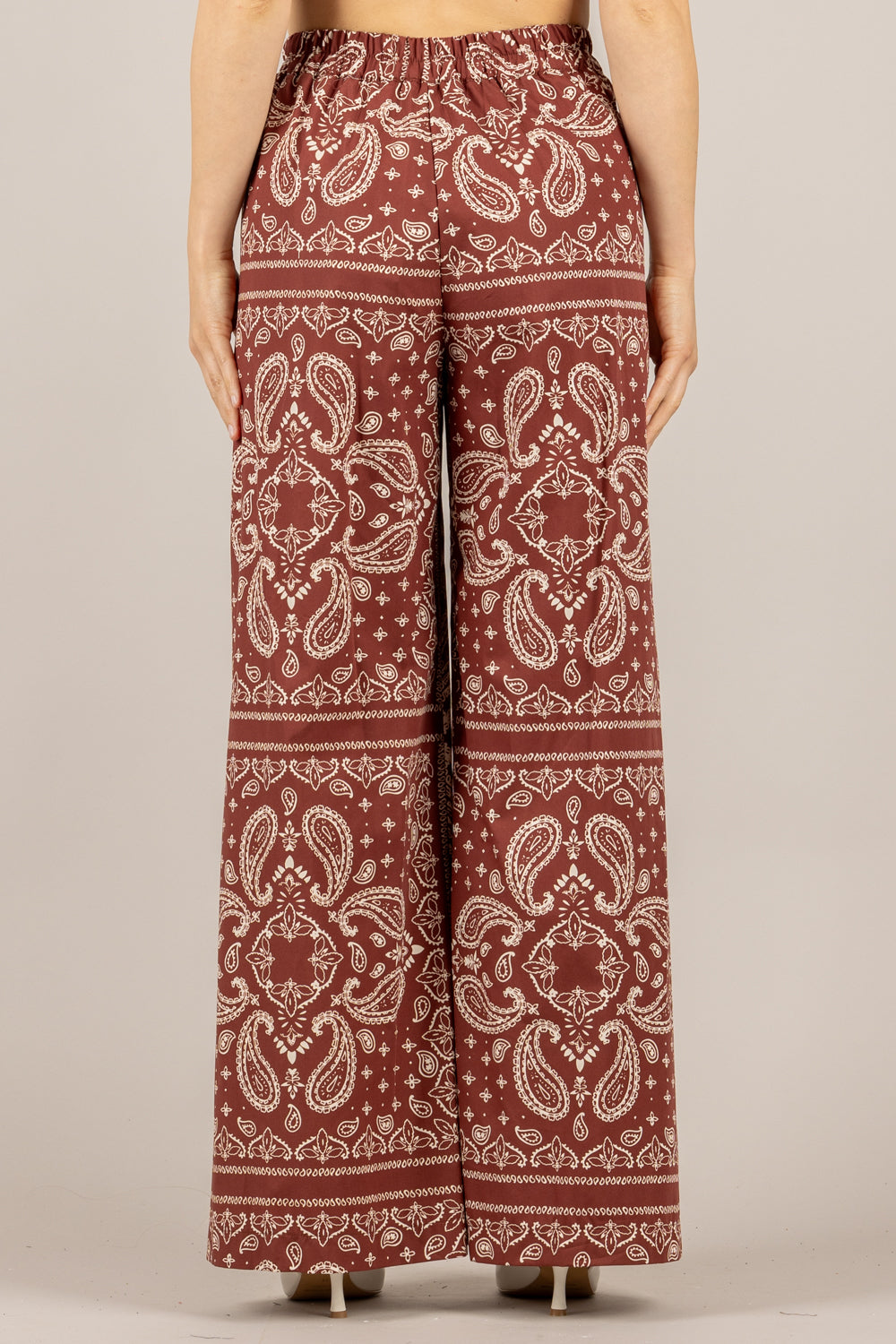 DIXIE - PDH91TE - PANTALONE STAMPA BANDANA BORDEAUX