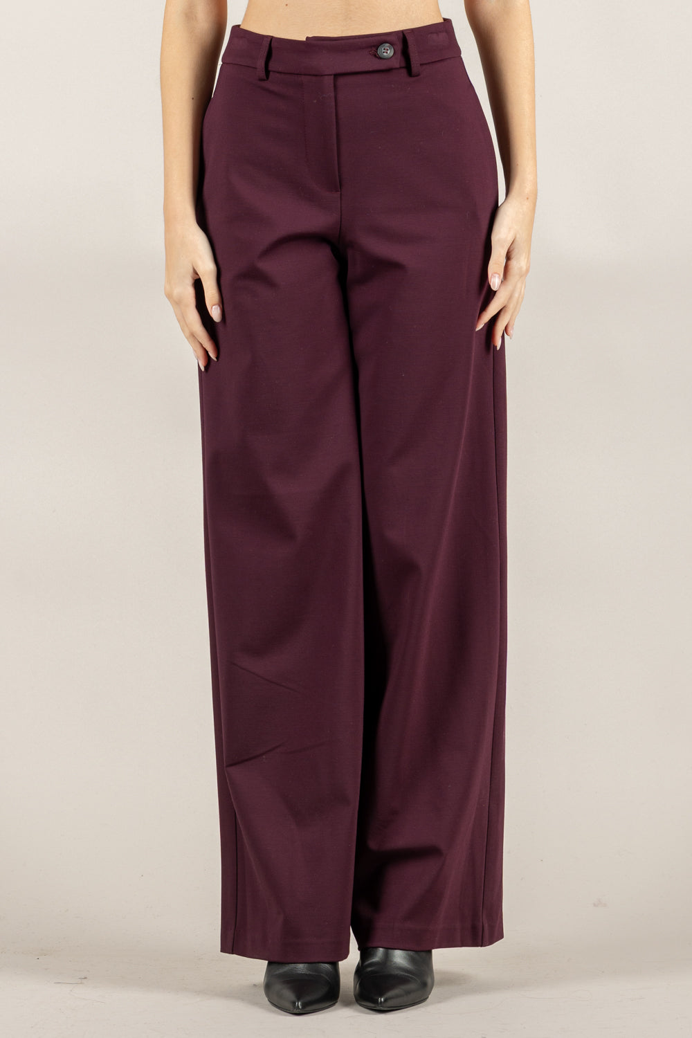 TENSIONE IN - 26P1305 - PANTALONE PALAZZO PUNTO MILANO