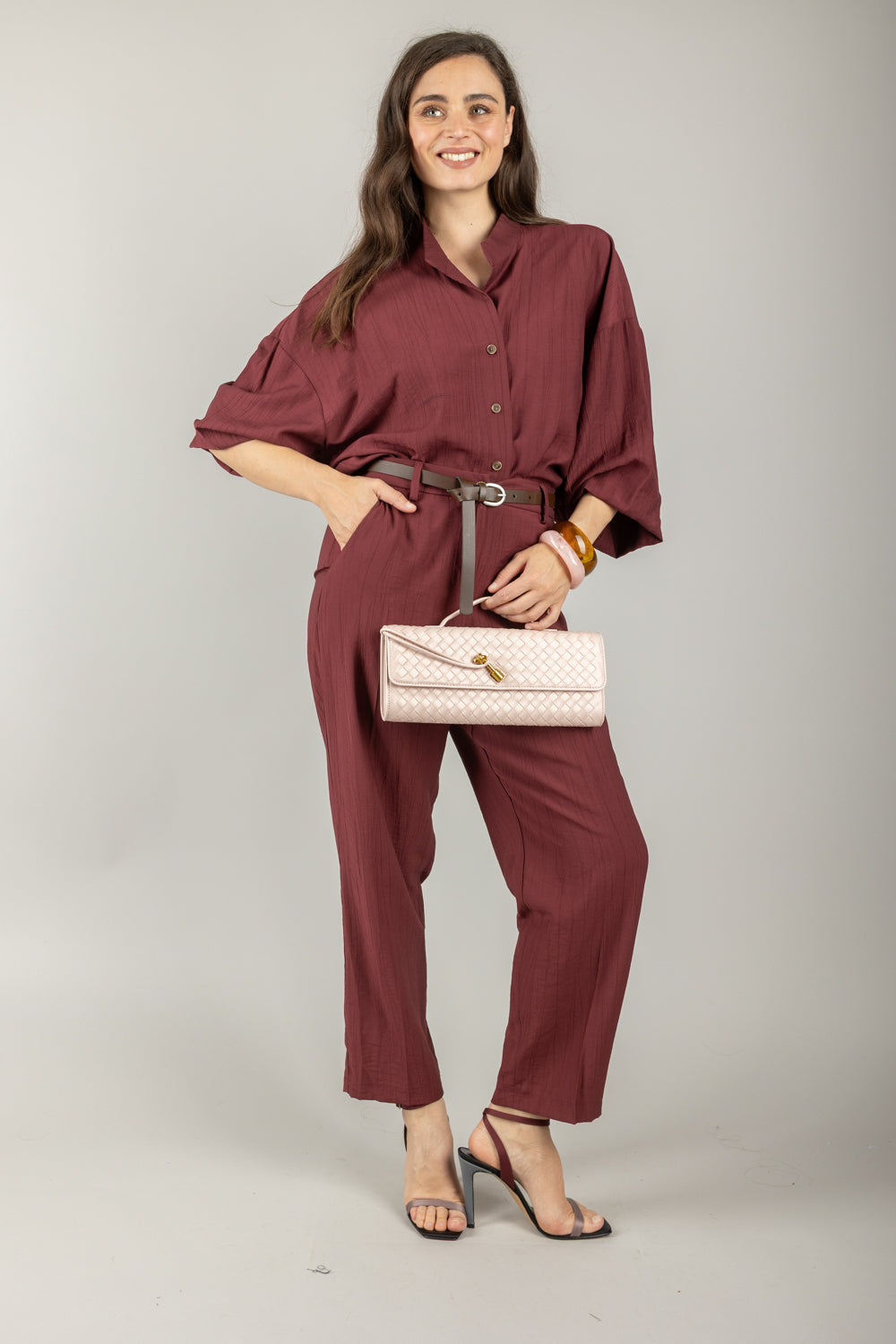 TENSIONE IN - 25P7626 - PANTALONE CON CINTA