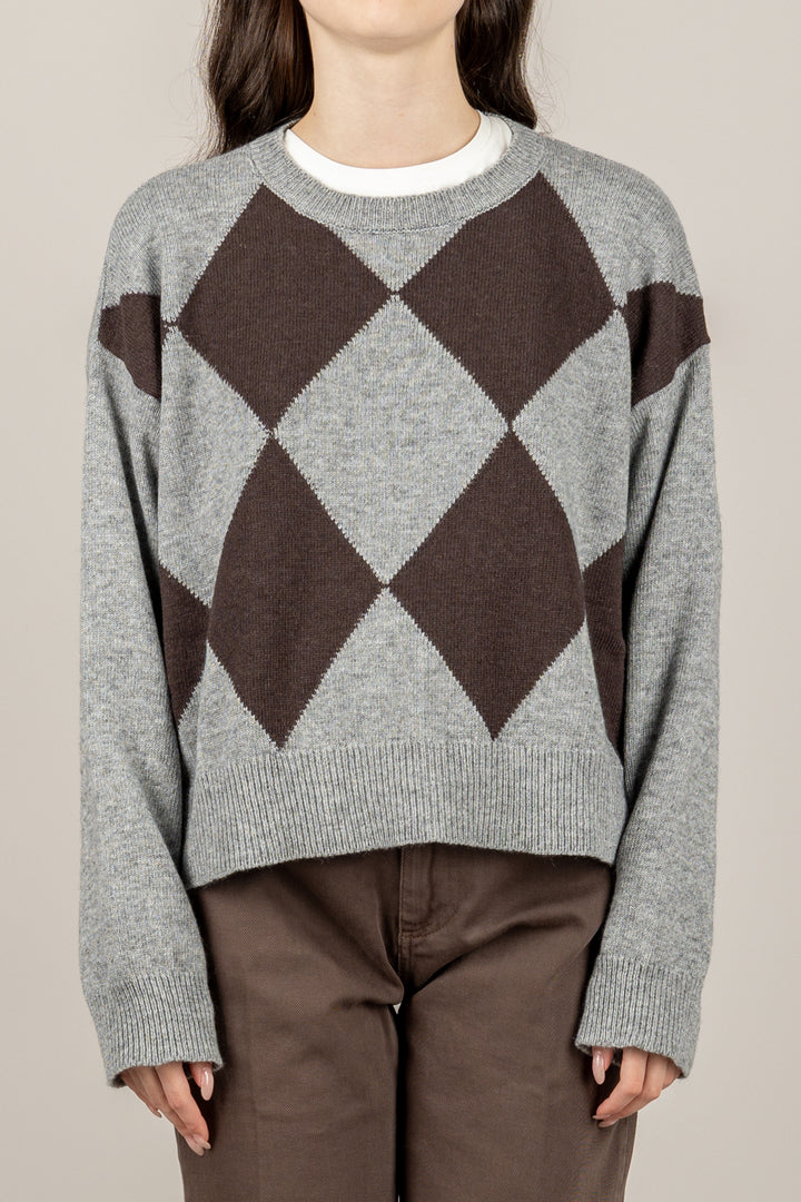 TENSIONE IN - W5HMJ73A359 - MAGLIA GIROCOLLO CON ROMBI