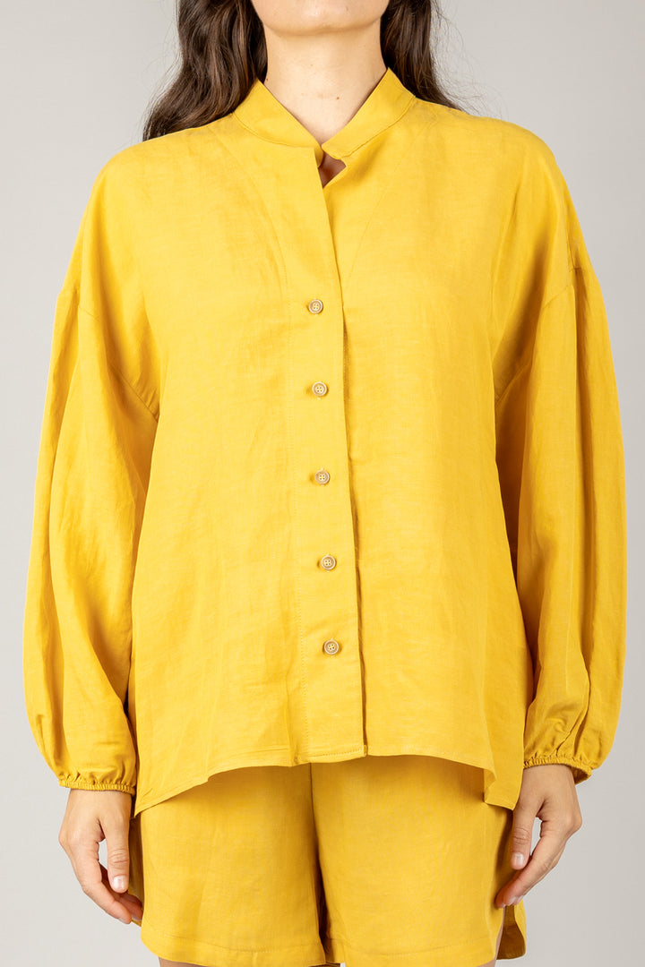 TENSIONE IN - 25C7864 - COMPLETO CAMICIA E SHORTS MISTO LINO