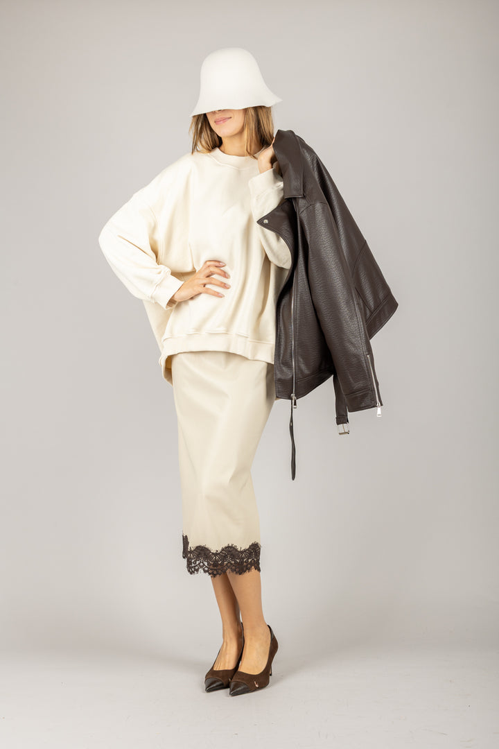 VICOLO - TF0582 - FELPA OVER