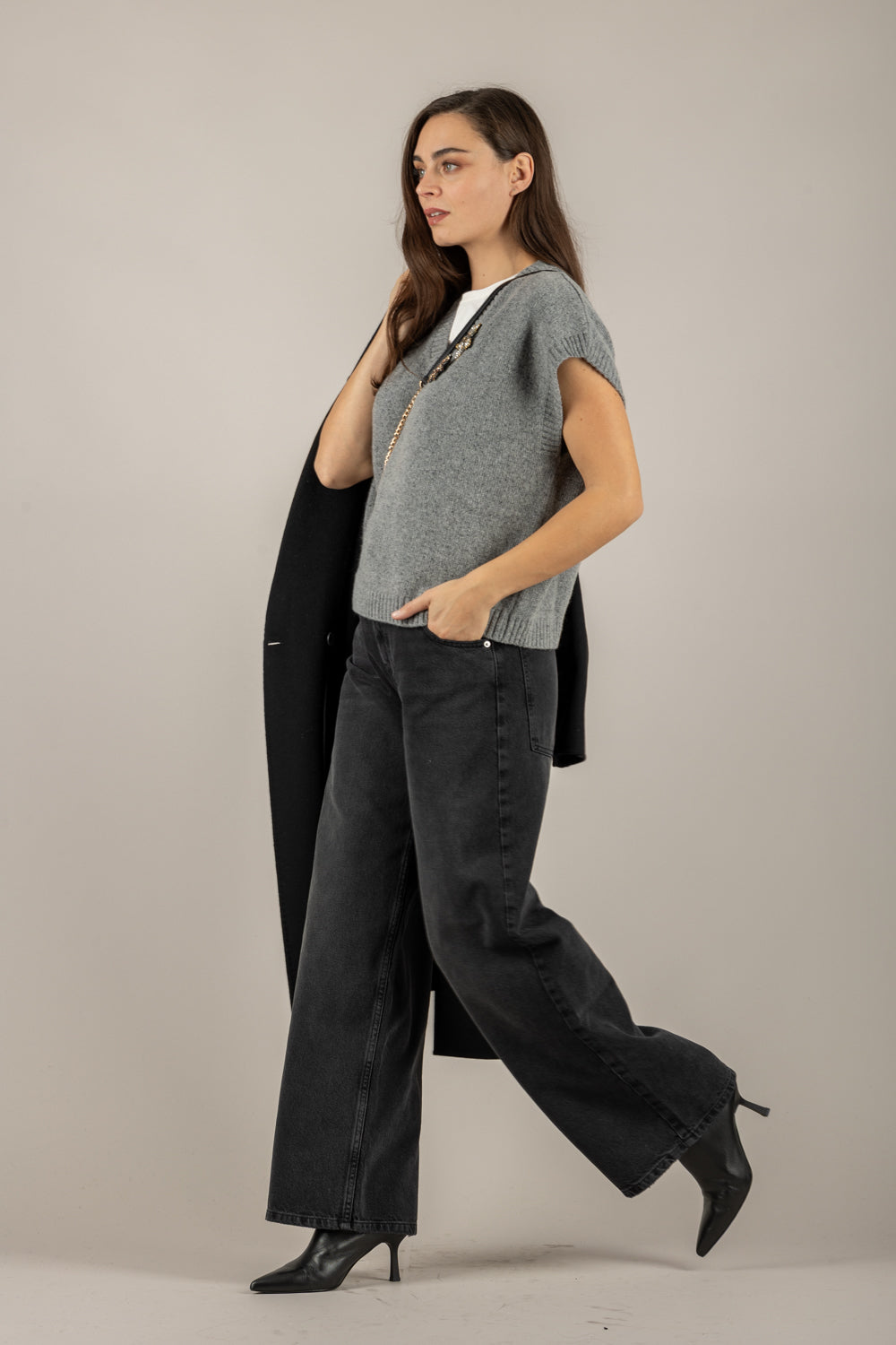 TENSIONE IN - D82018 - GILET CON SPILLA