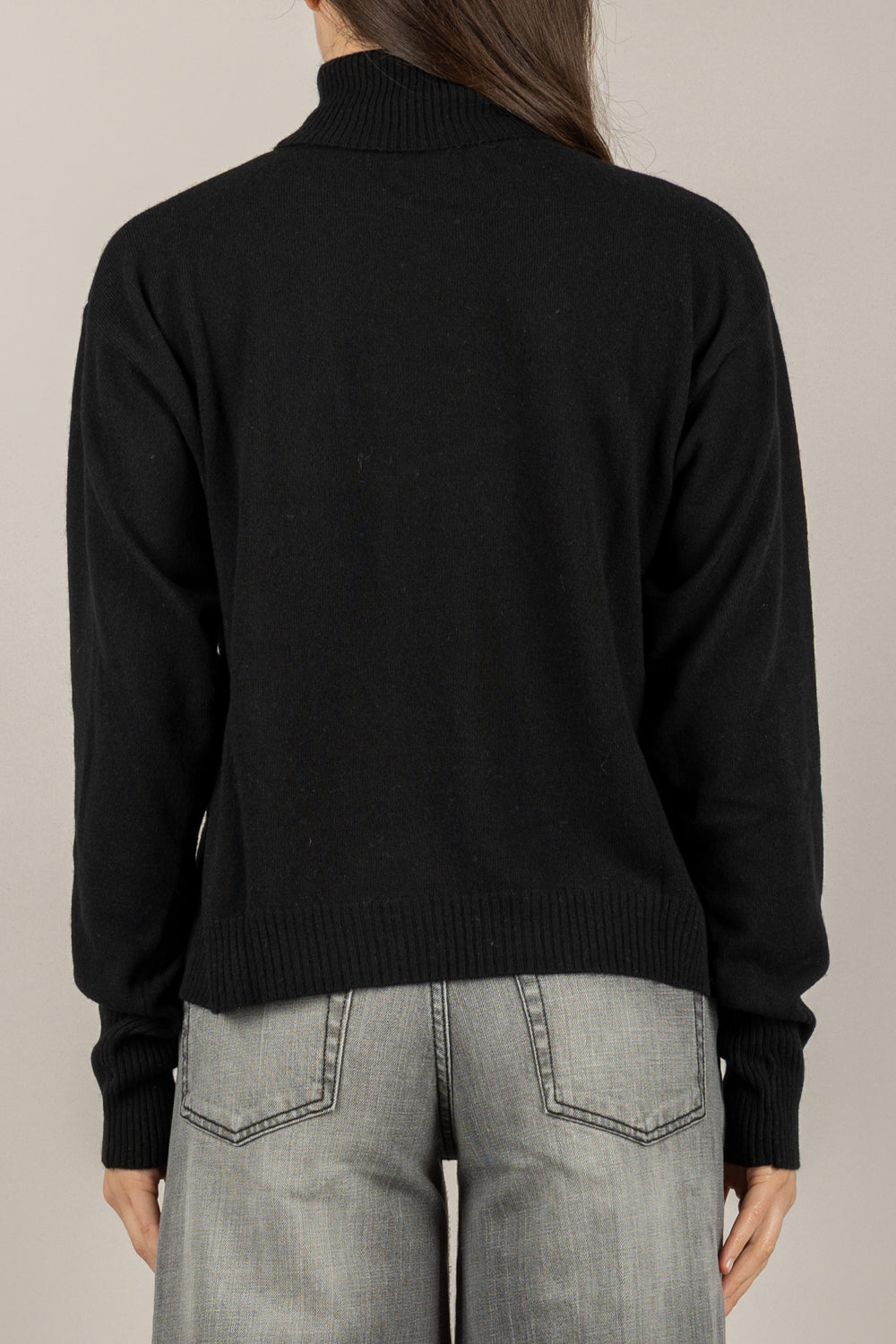 VICOLO - 22108F - MAGLIA MISTO LANA COLLO ALTO