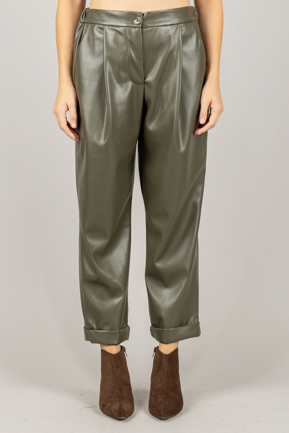 DIXIE - PCTHKFN - PANTALONE ECOPELLE CARROT