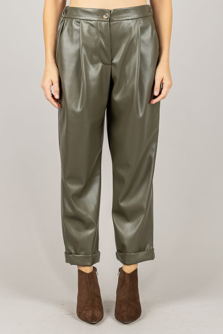 DIXIE - PCTHKFN - PANTALONE ECOPELLE CARROT