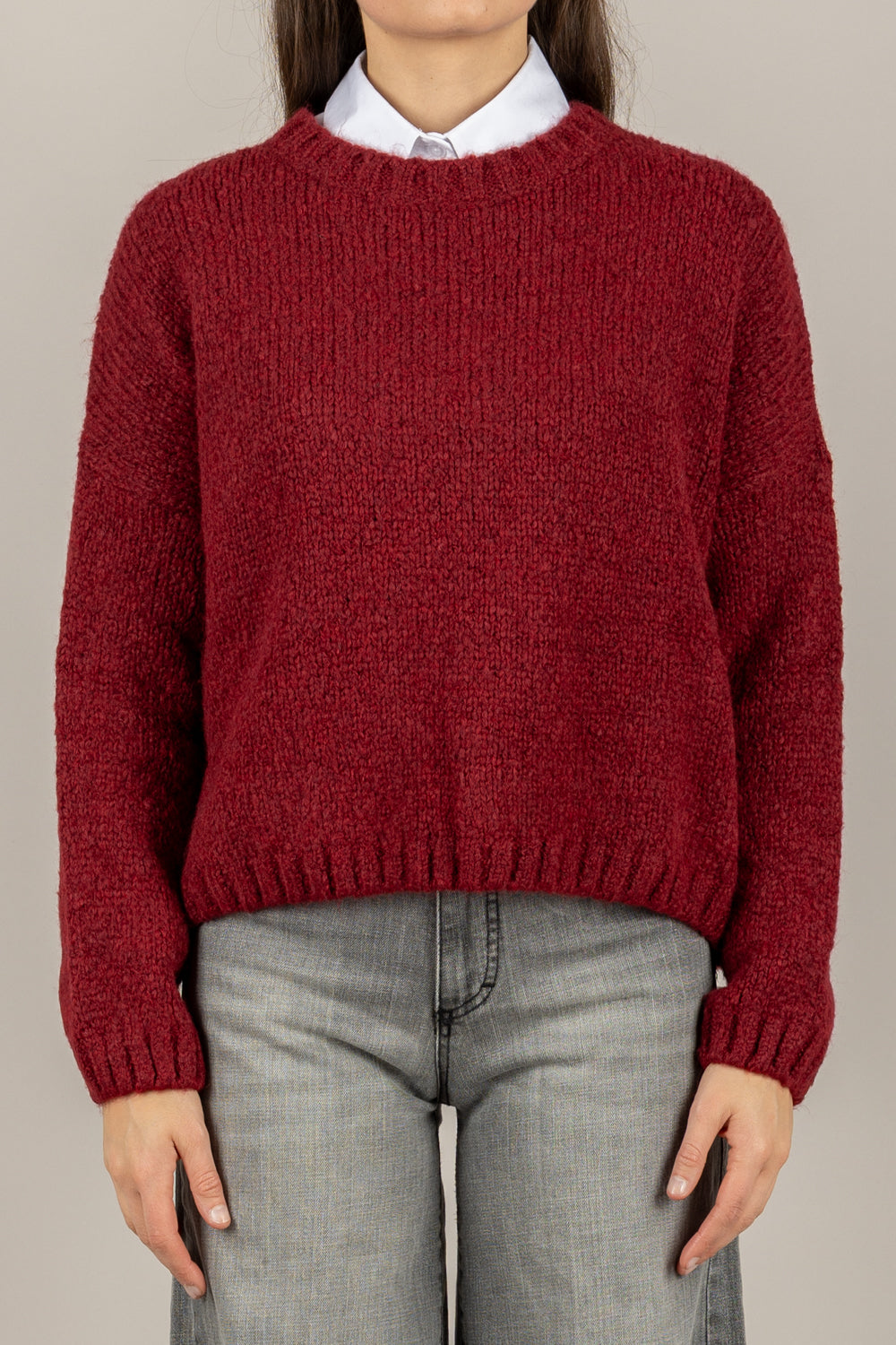 TENSIONE IN - D80379 - MAGLIA SCOLLO A BARCA