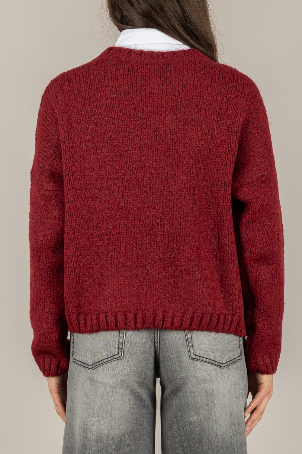 TENSIONE IN - D80379 - MAGLIA SCOLLO A BARCA