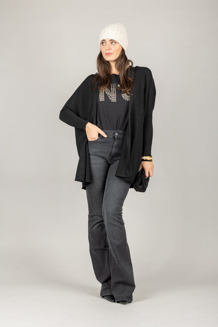 VICOLO - 44002F - CARDIGAN APERTO MANICA STRETTA