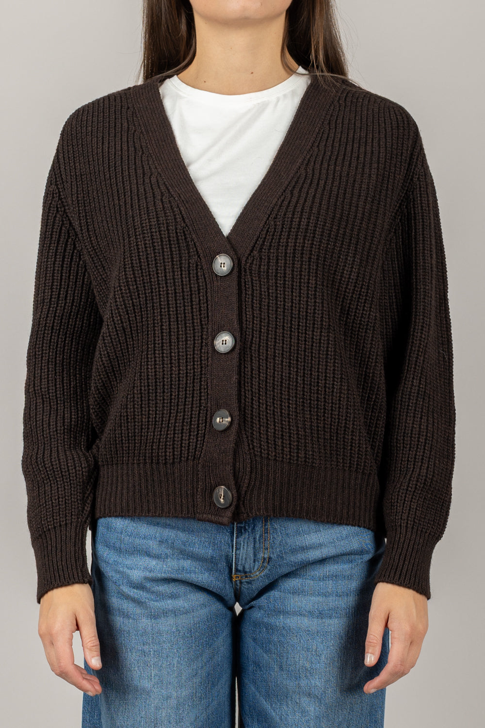TENSIONE IN - D80942 - CARDIGAN IN MAGLIA