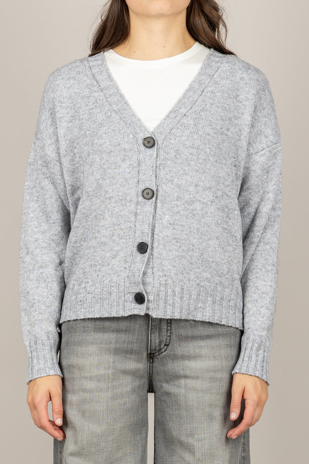 VICOLO - 77104F - CARDIGAN SCOLLO A V A COSTINE