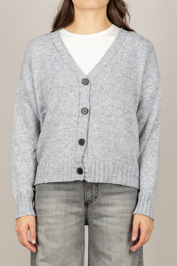 VICOLO - 77104F - CARDIGAN SCOLLO A V A COSTINE