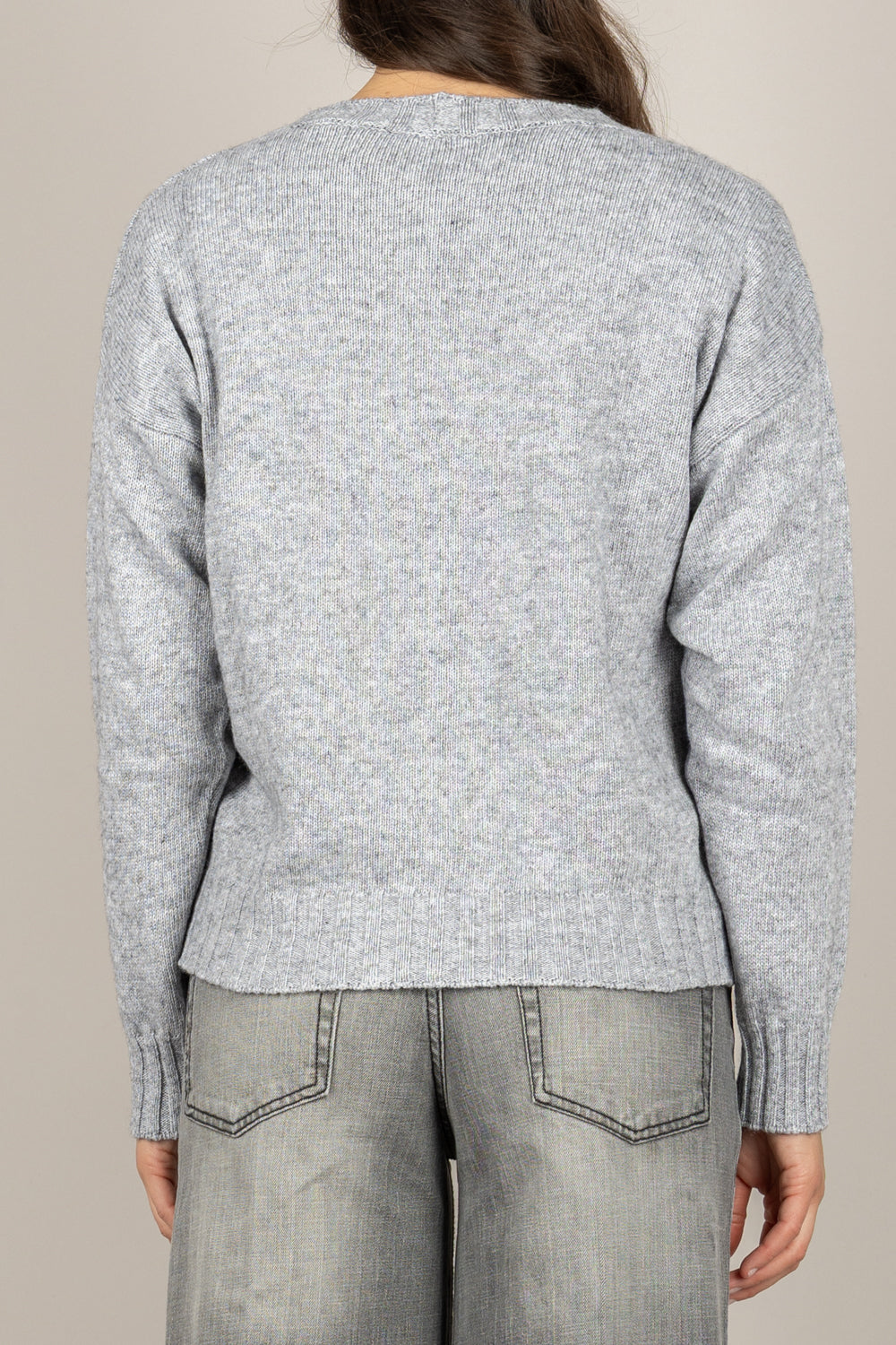 VICOLO - 77104F - CARDIGAN SCOLLO A V A COSTINE