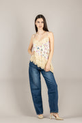 Jeans carrot Bloom Victoria - 99% cotone + 1% elastan blu