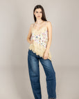 Jeans carrot Bloom Victoria - 99% cotone + 1% elastan blu