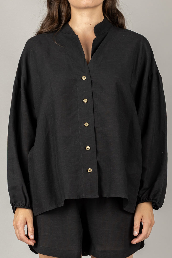 TENSIONE IN - 25C7864 - COMPLETO CAMICIA E SHORTS MISTO LINO