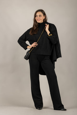 VICOLO - 77372 - PANTALONE IN MAGLIA GAMBA DRITTA