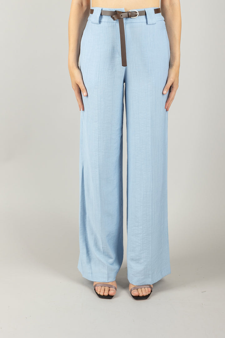 TENSIONE IN - 25P7772 - PANTALONE GOFFRATO CON CINTURA