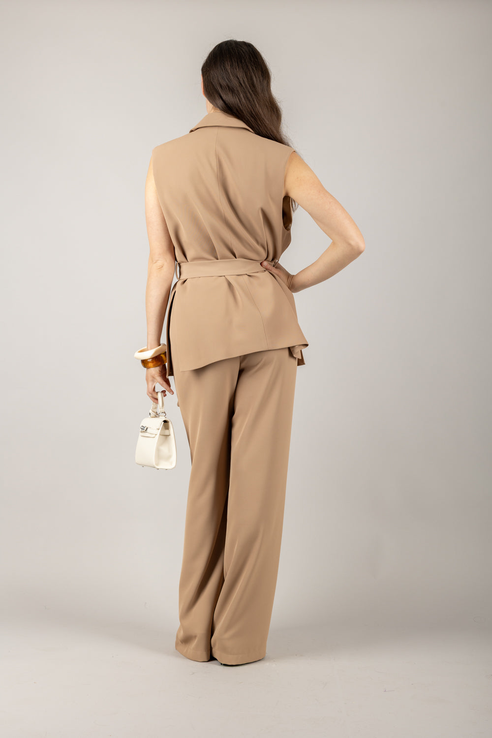 VICOLO - TD2174 - GILET IN CREPE CON FUSCIACCA