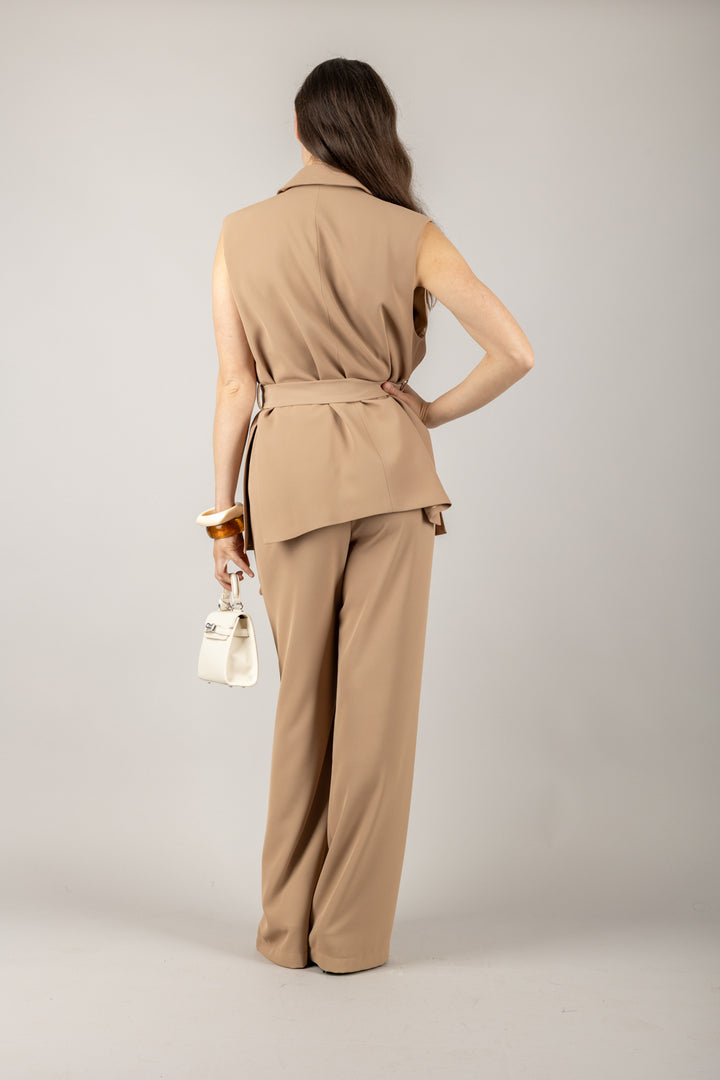 VICOLO - TD2174 - GILET IN CREPE CON FUSCIACCA