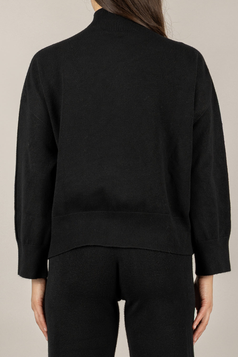 VICOLO - 77377F - MAGLIA COLLO ALTO RIGA FRONTALE