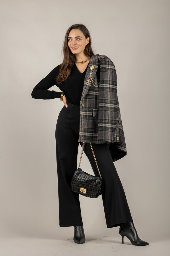 TENSIONE IN - 225219-1 - PANTALONE PALAZZO PUNTO MILANO