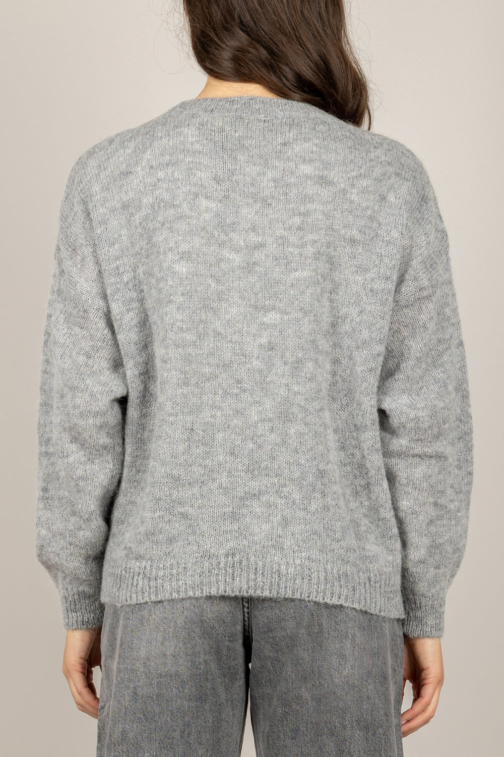 VICOLO - 55162F - MAGLIA SCOLLO A V MANICA LUNGA