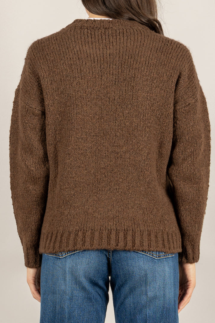 TENSIONE IN - W5HMJ95A460 - MAGLIA MANTRA RICAMO ROMBO