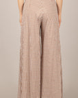 IMPERIAL - P9I2LVH - PANTALONE PALAZZO VICHY CACAO