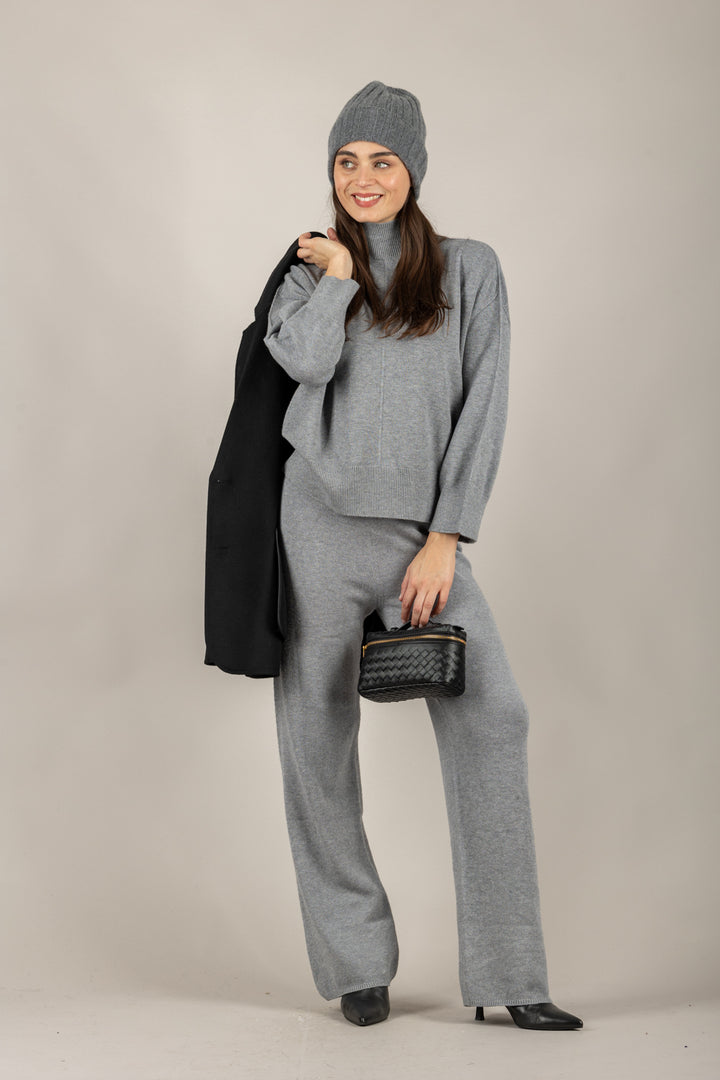 VICOLO - 77372 - PANTALONE IN MAGLIA GAMBA DRITTA