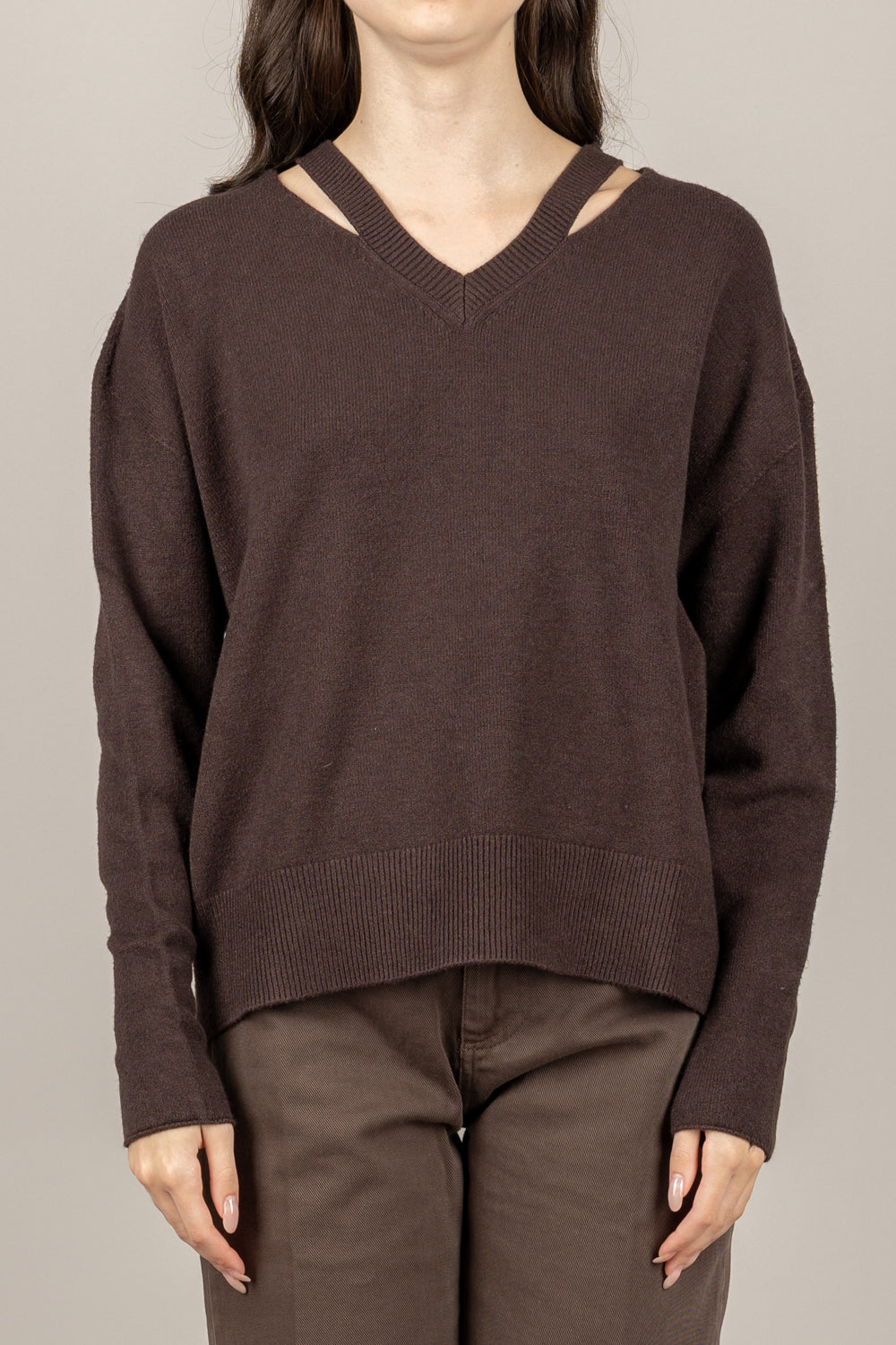 TENSIONE IN - AI730AI25 - MAGLIA SCOLLO A V CUT/OUT